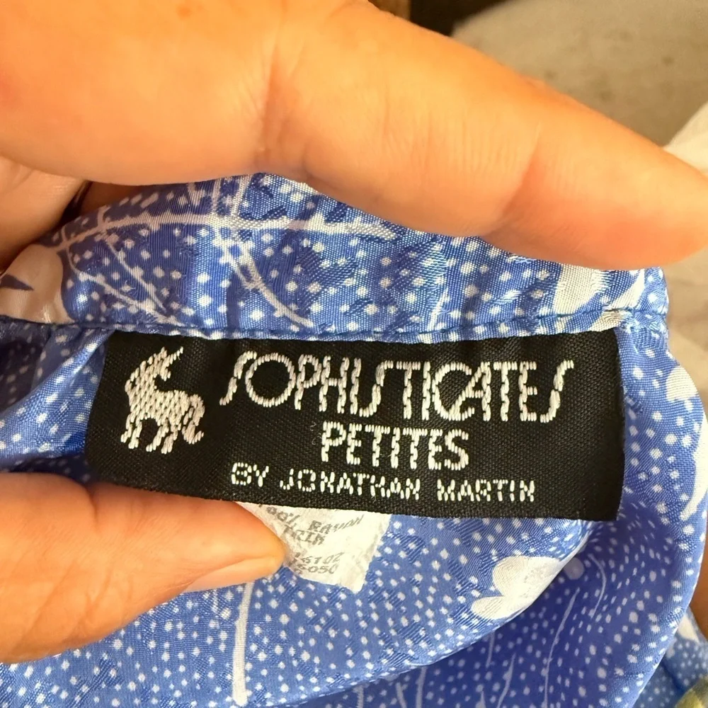 ✨ Vintage Sophisticates Petites Floral Skirt – Size Petite Small